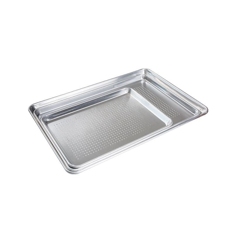 Aluminium murni alami dan tidak dilapisi Panci setengah lembar panci /Bun Pan 18-inci L x13-inci W x1-inch H (setengah ukuran)